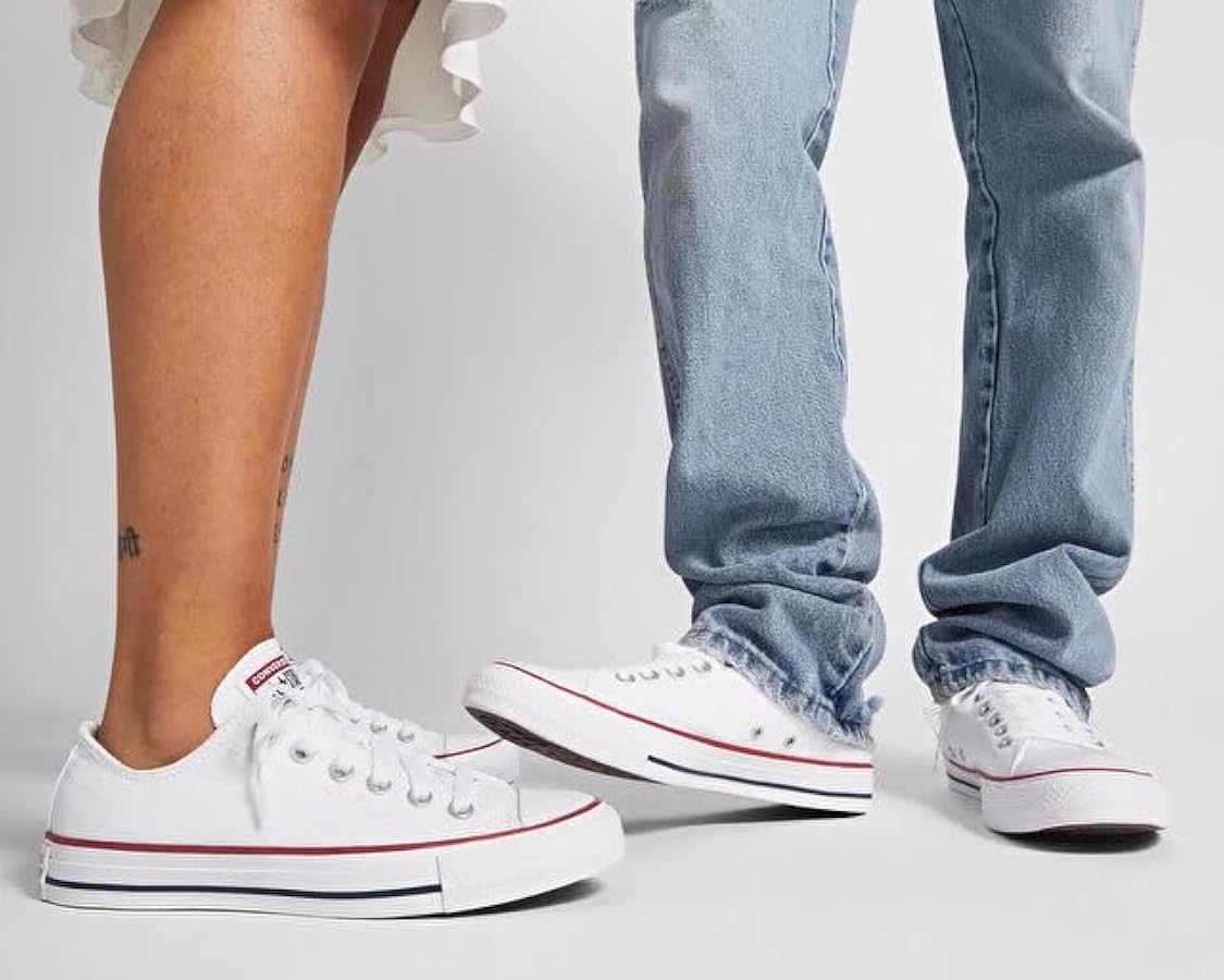 Amazon.com | Converse Women's Sneaker, Optical White, 5