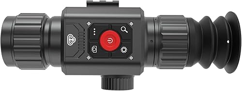 Miniatura 8 de Mira telescópica térmica de visión nocturna para caza, detección de largo alcance de 1.378 in12 um, enfoque ajustable, imágenes HD, batería de 6