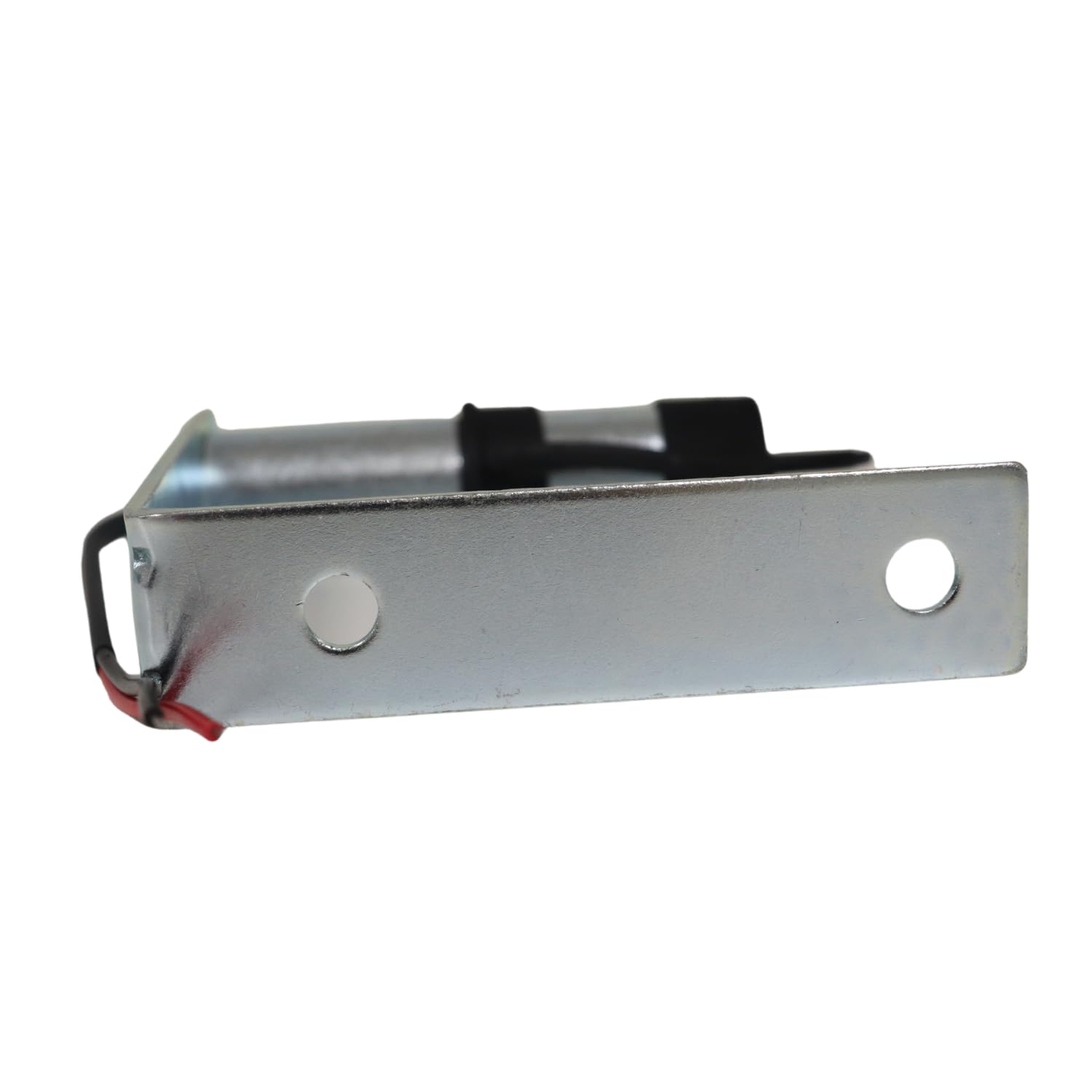 Ama Piantone di Supporto per Lampeggiante in Metallo Zincato – Altezza 121 mm, Diametro 24 mm, Staffa a L, Compatibile con Lampeggianti a Base Flessibile e a Imbuto