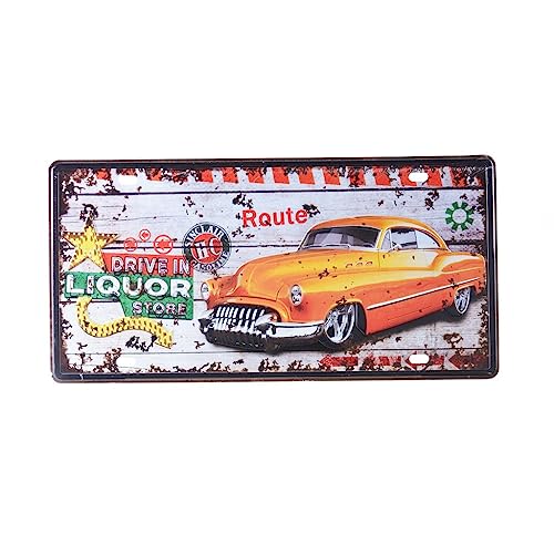 Image of Drive In Liquor Store Multipurpose Metal Signs - License Wall Plate, Decorative Car Tag - Ideal for Cafe, Restaurant, Shop, Home, Hotel, Club, Office, Living Area