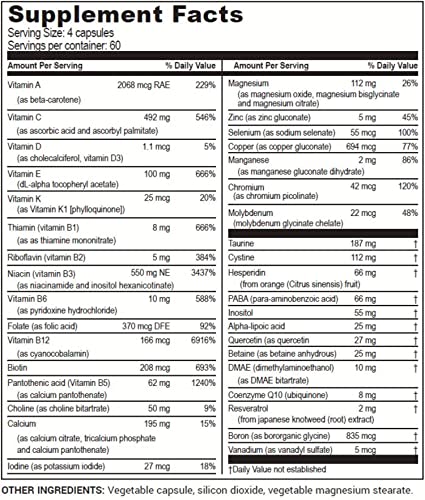 Life Enhancement BioEnhance - Multi-Vitamin, Multi-Mineral, and Multi-Antioxidant | 60 Servings