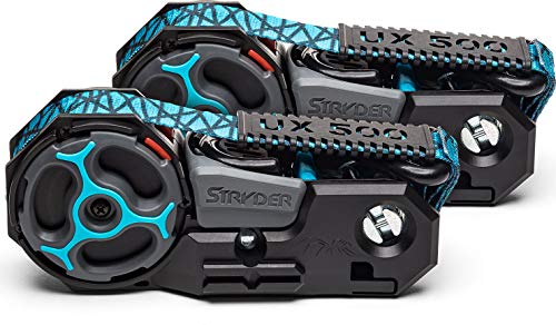 Stryder UX500-02A Retractable Ratchet Tie Down Straps: 12' x 1", 500 lb Working