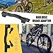 equlup A-F203 Bike Disc Brake Adaptor, 74mm/29.1in Bicycles Flat Disc Brake Caliper Mount Aluminium Alloy Cycling Mounting Bracket Mount for 203mm/8in Front Fork