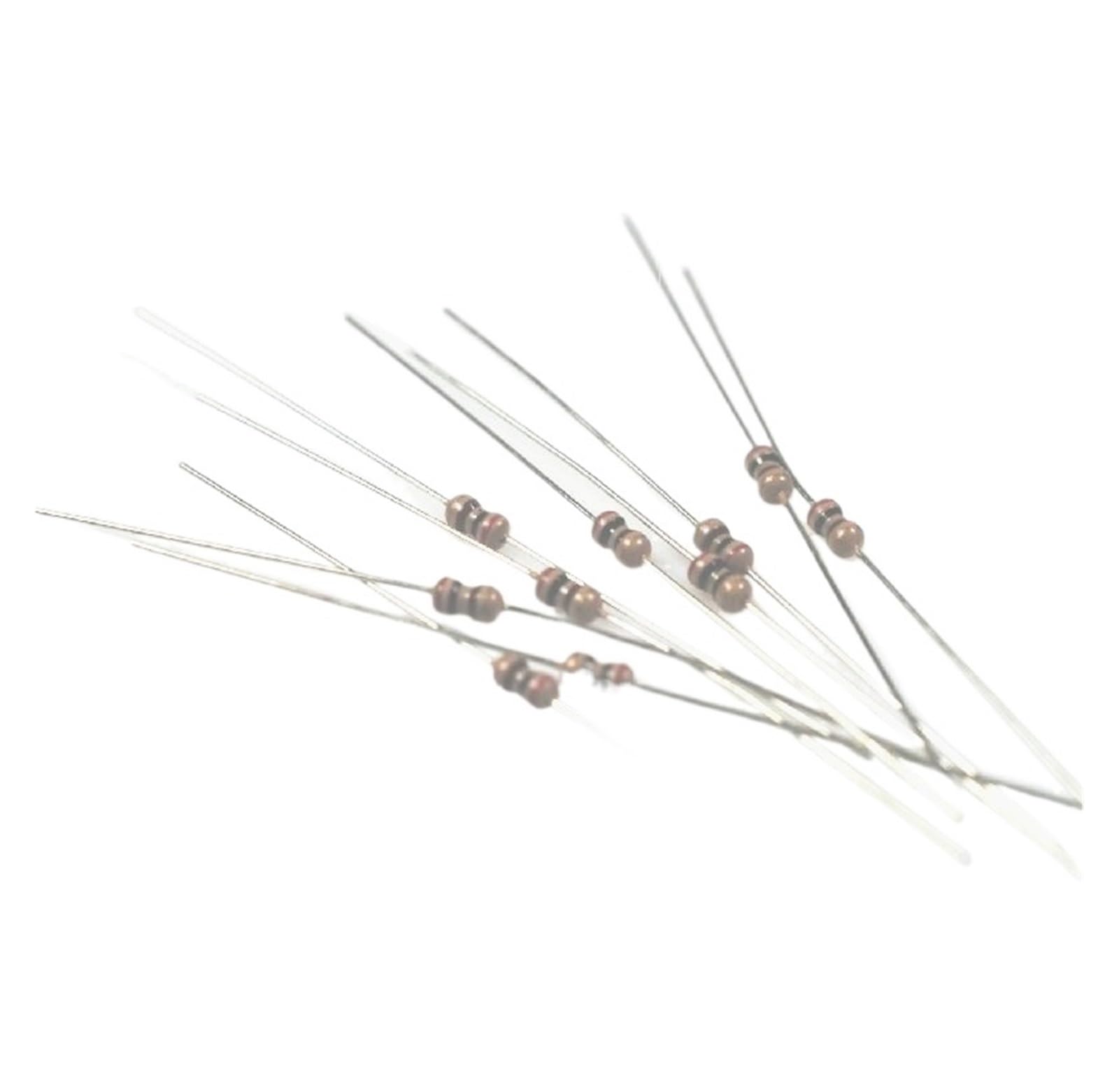 10PCS/LOT 1/6W 3.3K/3.6K/3.9K/4.3K/4.7K ohm resistor 1/8W resistor color ring carbon film resistor (Size : 3K3)