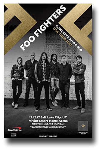 Foo Fighters Poster - 11 x 17 inch 2017 Concert promo for 