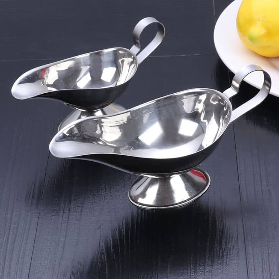 カレーポット ステンレス ソースグレイビーボート レードル