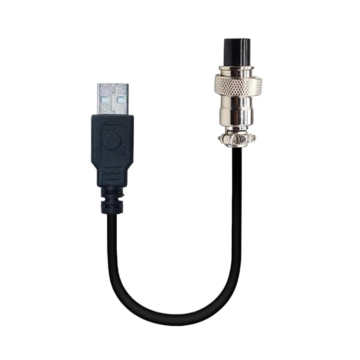 GX12 to USB Aviation Plug 4Pin 5Pin 6pin Male Female Connector M12 with 2m Cable USB Male Plug 12mm Socket(GX12 Male,5P)