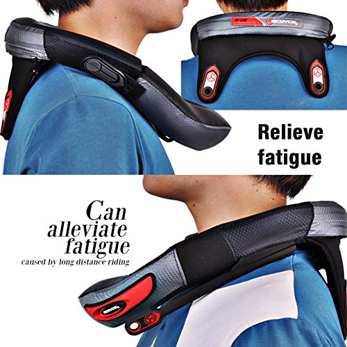 HEYJUDY Motorcycle Riding Neck Protector Motocross Neck Brace for Adult Motorcycle Cycling Anti-Fatigue Protector Off-Road Riding Body Protection Gears