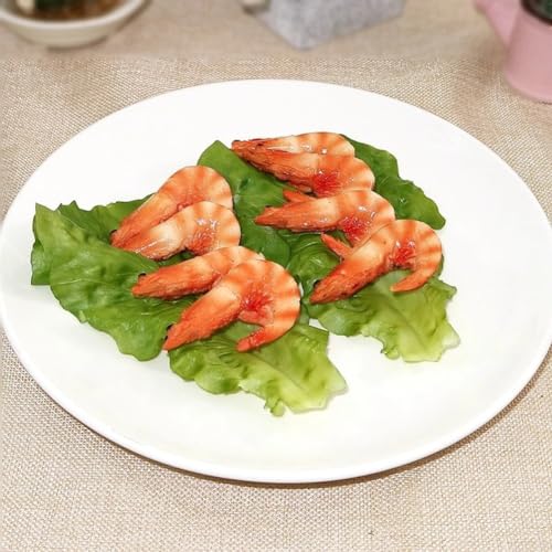 5 Stück simulierte Salatblätter Salatscheiben Gemüse Künstliche Veggie Blätter für Fotografie und Küche Dekor
