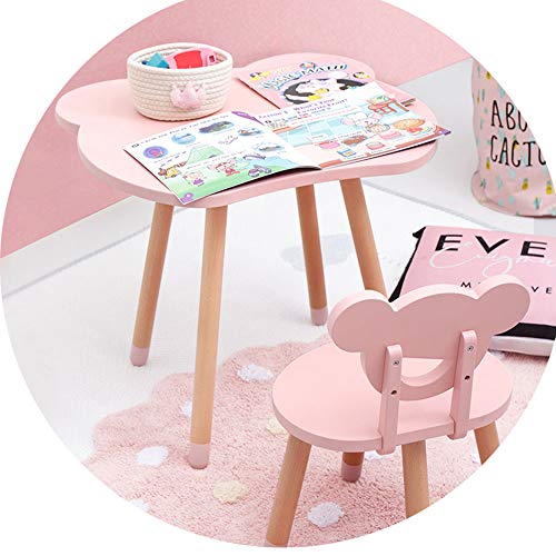 SSHHM Kindertisch und Stühle,Niedlicher Cartoon-Stil,Frühkindliche...