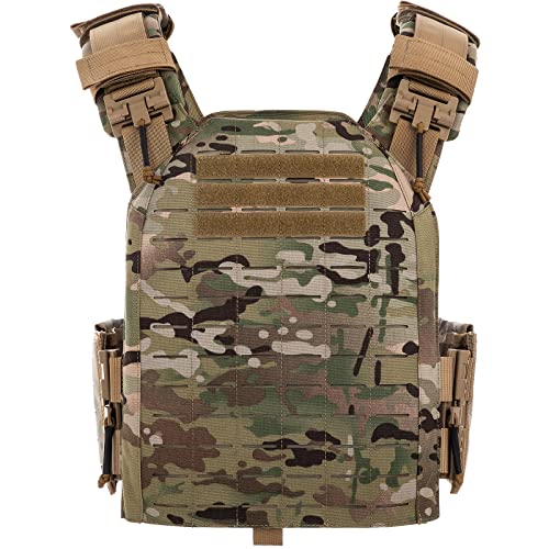 Tuxapo Tactical Vest Quick Release Laser Cutting Modular Molle Lightweight Adjustable Multicam Vests For Men #TOP4