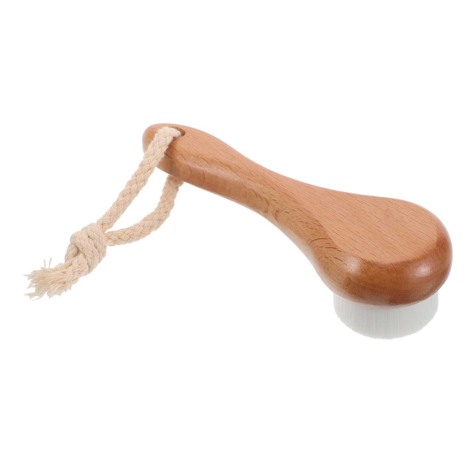 minkissy Handle Face Brush with Lanyard for Cleansing and Exfoliating Soft Facial Scrubber for Deep Cleaning Suitable for All Skin Types