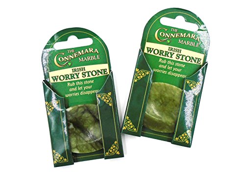 2 Irish Connemara Marble Worry Stones
