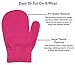 N'Ice Caps Toddler Baby Boys Girls Magic Stretch Mittens - 3 Pairs Assortment (2-4 Years, Solid - Pink/Fuchsia/Purple Mittens)