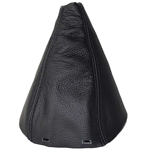 The Tuning-Shop Ltd For Saab 9-3 93 Ss 2003+ Manual Shift Boot Shift Boot Black Italian Leather With Black Stitch #TOP4