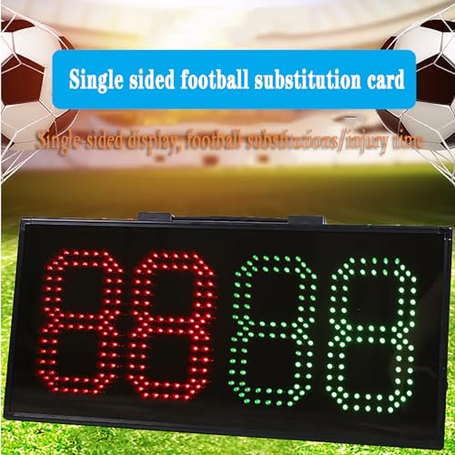 Placa LED para sustituciones de fútbol, un lado, rojo/verde miniatura 2