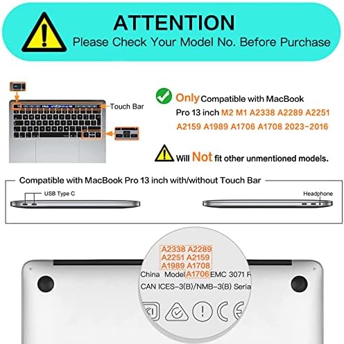 MOSISO Compatible with MacBook Pro 13 inch Case 2023 2022 2021-2016 M2 M1 A2338 A2289 A2251 A2159 A1989 A1706 A1708, Plastic Hard Shell Case&Keyboard Cover Skin&Screen Protector, Marble MO-MBH216,Pink