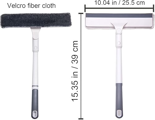 Miniatura 2 de Escobilla de escobilla para puerta de cristal de ducha, herramienta limpiadora de espejos, escobilla de limpieza de vidrio desmontable y giratoria,