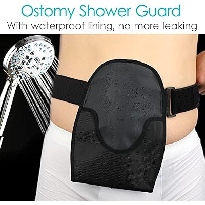 Waterproof Ostomy Bag Cover Belt Adjustable Washable Colostomy Bag Covers Protector Reusable Stoma Urostomy Ileostomy Pouch Supplies Leak-proof Odour Masking Noise Reduction for Patients Women Men