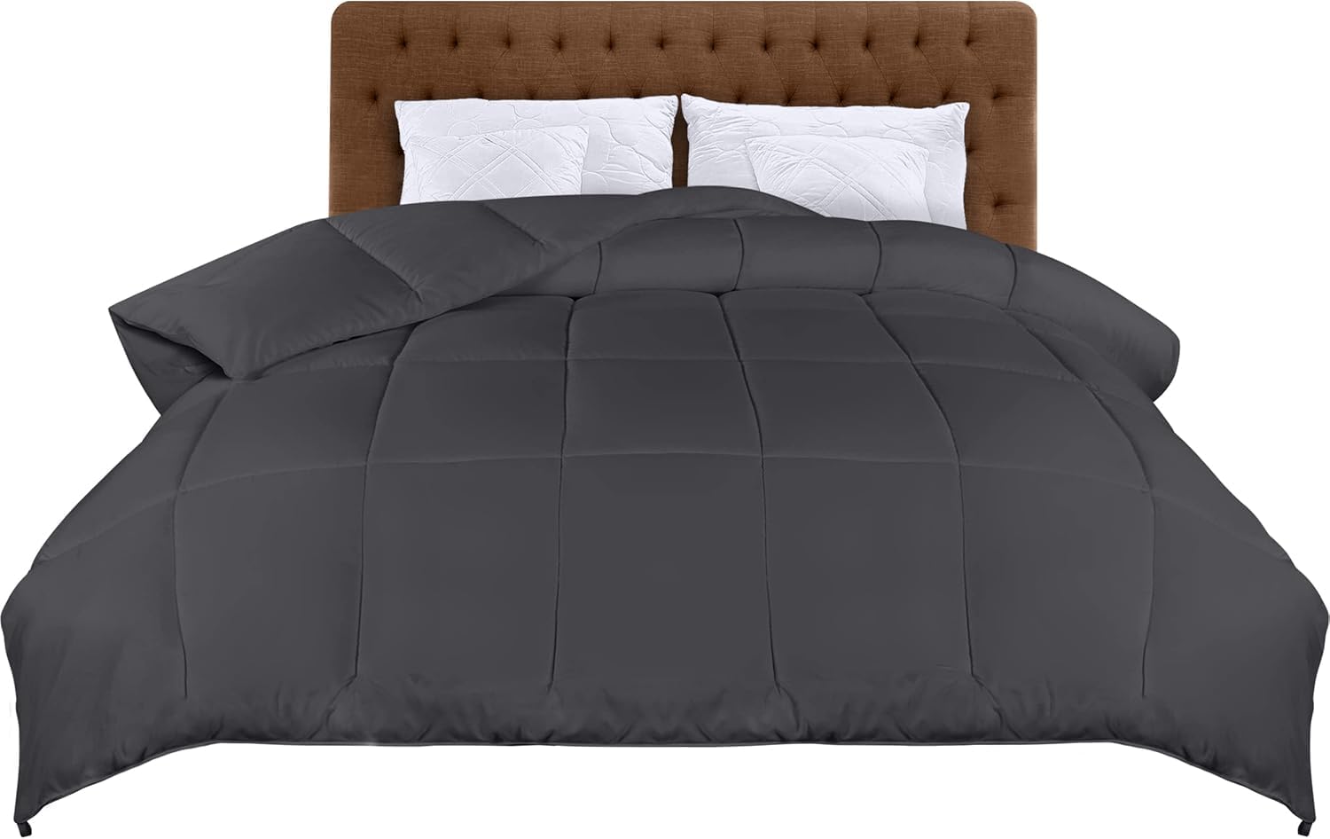 Piumino Letto Matrimoniale Invernale 190x220 2kg | Trapunta Con Imbottitura In Piumino D'Oca, Morbida E Soffice Per Un Sonno Confortevole - 3