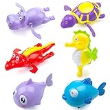 🐊 Wenn Sie den Schalter drehen, werden die Beine oder Schwänze der Spielzeuge seltener und schweben auf dem Wasser, ziehen die Aufmerksamkeit der Kinder auf sich und sorgen dafür, dass sie während des Badens Spaß haben
