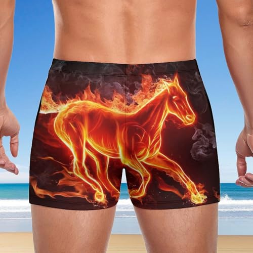 Short de bain boxer pour homme Cheval de Feu idéal pour la natation - 3