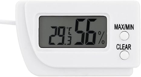 Amazon Co Jp 温度計 湿度計 デジタル カメ孵化卵 亀孵化 ホーム 爬虫類 ホーム ペット用 ホワイト ペット用品