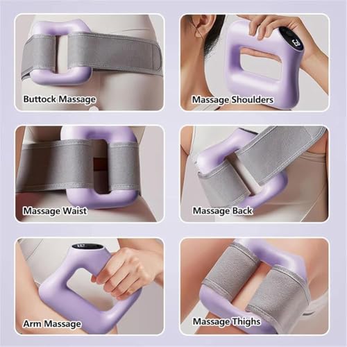 Aro Fascial Eléctrico Multifuncional para Cuerpo Completo APLUSH, Masajeador Ergonómico Portátil para Relajación Profunda de Tejidos, Recuperación de Nudos Musculares y Alivio Abdominal miniatura 4