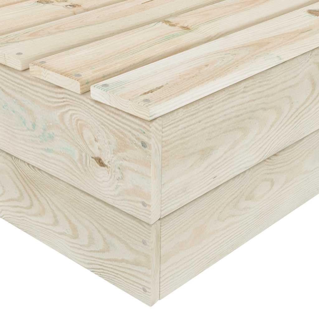 vidaXL 2X Madera de Abeto Impregnada Mesas de Jardín Centro Exterior Patio Terraza Balcón Café Té Sofá Muebles Mobiliario Duradera Robusta