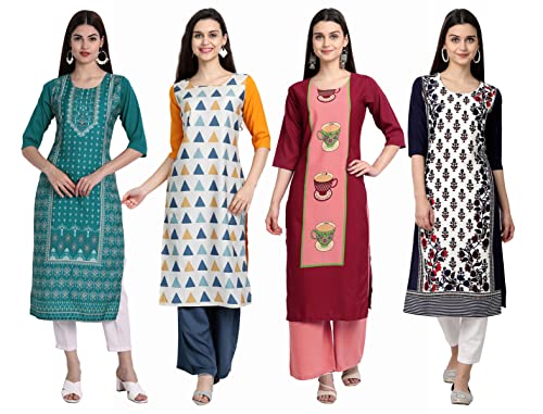 Image of Women's Crepe Straight Kurta