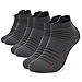 Occulto Lot de 3 | 5 Paires de Chausettes Basses Respirantes pour Hommes et Femmes | Chaussettes Courtes de Sport | Soquette Invisible de Running 43-46, 3 Paar | Charbon