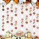 Party Deko Geburtstag, VEGCOO 5 Stücke Luftschlangen Gold 20 Meter für Party Deko, Funkeln Papier Girlande Gold für Wedding Party Decorations/Geburtstag Deko/BabypartyRoségold(Roségold)