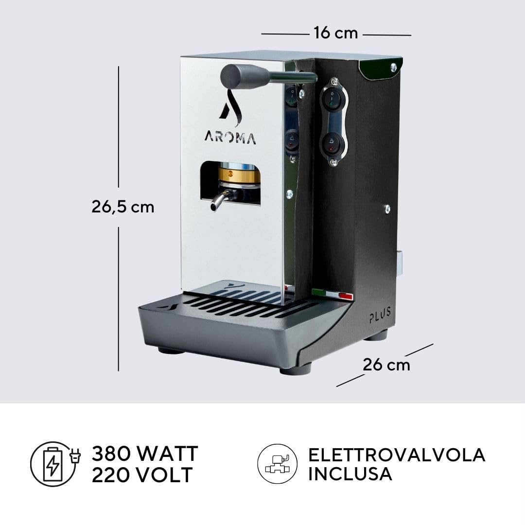 Aroma Plus+ Macchina caffè espresso cialde ESE 44 mm colore Bianco