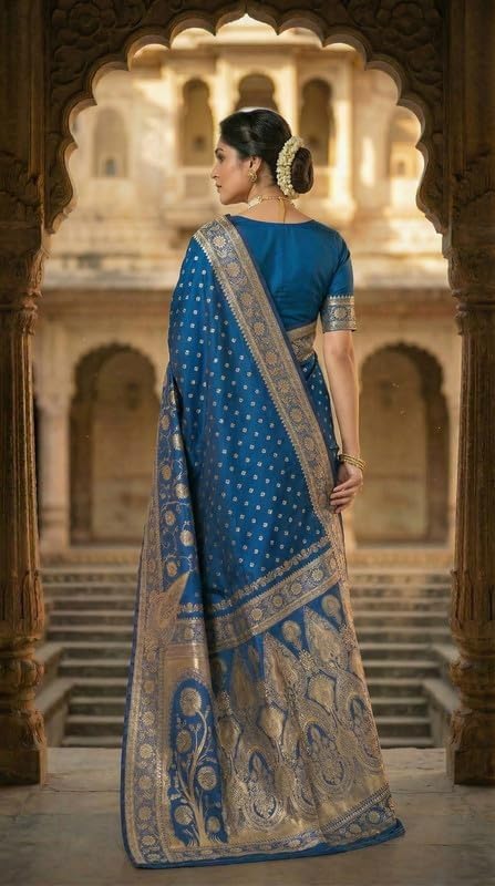 Image of Yashika Women's Art Silk Saree with Blouse Piece for Traditional Ethnic Wear Sari