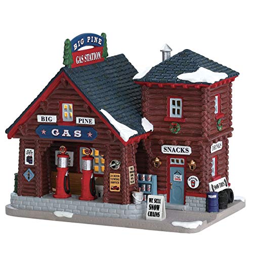 Lemax Village Collection 75205 Vail Village Edificio Iluminado: Big Pine Gasolinera Cover