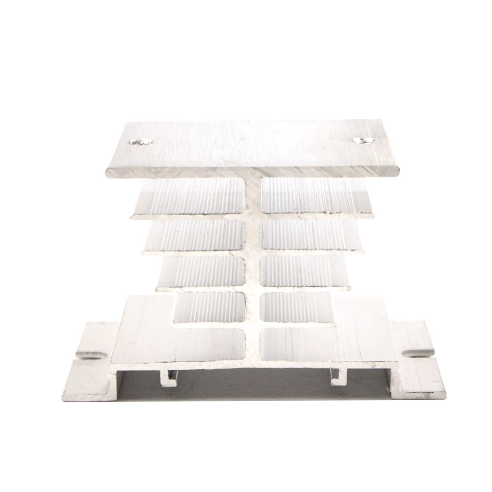 AQHYEBNSR SSR Solid State Relay Radiator Aluminum Heat Sink Dissipation Black White 50 * 60 50mm Suitable for 10-40A