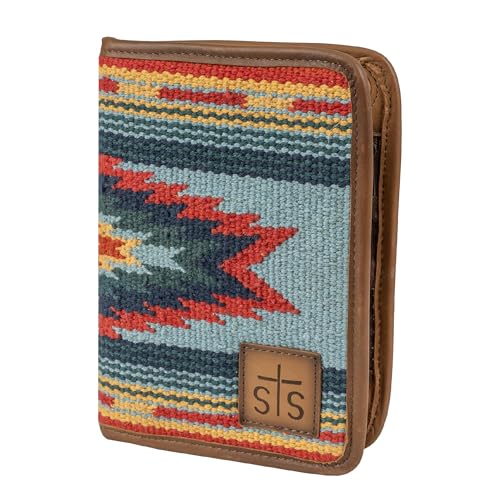 STS Ranchwear Women's Chaynee Valley Serape Magnetic Wallet Leather Bifold Closure Multiple Card Western Style, Multi2