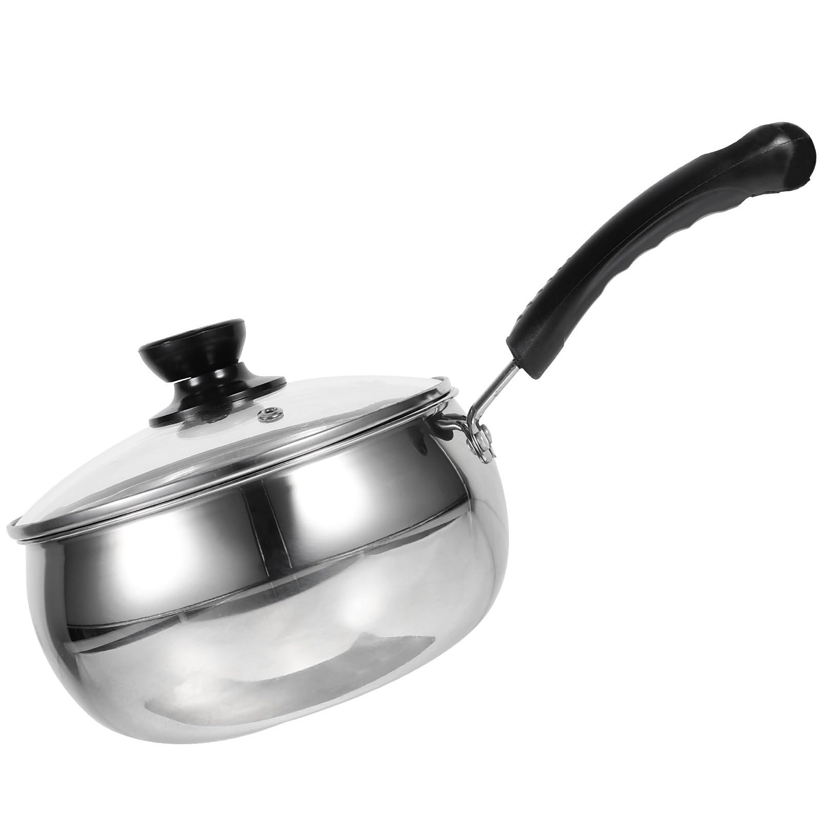 Cacerola de acero inoxidable de 18cm GALPADA para estofados y calentar leche en la cocina diaria