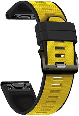 BUDAY 2022 Quick Release Watch Strap For Garmin Fenix 7X 7 5 5X 6 6X 3 3HR Band Silicone Bracelet For Forerunner 935 Replacement Wrist (Color : L, Size : 26MM Fenix 6X 5X 7X)