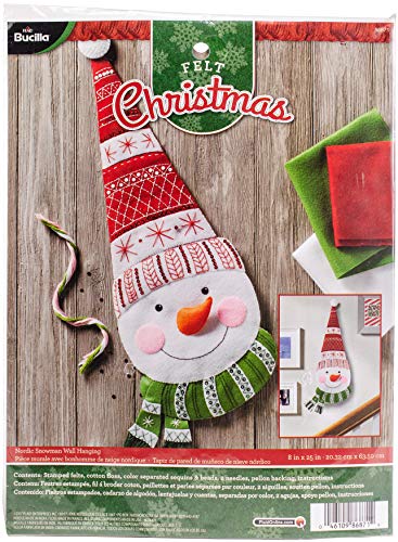 Bucilla Felt Wall Hanging Applique Kit, 15