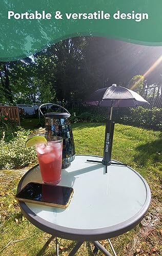 Shade Tubes Original Drink Umbrella- 10 Inch Span Phone Umbrella- Keep Your Drink Cool and Out of The Sun at The Beach, Pool, Patio Bar or Camping- Beach Accessory to Keep Your Phone from Overheating