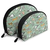 Multifunktionale Tasche: Die perfekte Schminktasche kann in die Brieftasche gesteckt werden. Zwei Kosmetiktaschen unterschiedlicher Gr??e mit Innentaschen und glatten Rei?verschlüssen sind ideal für Reisen, Urlaub, Gesch?ftsreisen, Fitness, Camping, Organisation von Badezimmern und Aktivit?ten im Freien.