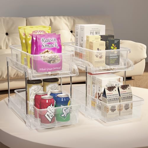 Mhha CABINET ORGANIZER 2 Tier Clear Under Sink Organizers And Storage Medicine Cabinet Organizer thumb #8