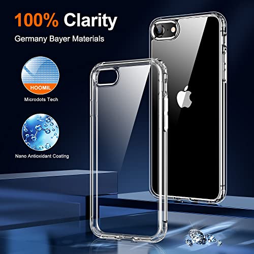 Image of HOOMIL Case for iPhone SE /iPhone 8 /iPhone 7, Anti-Yellowing, Clear