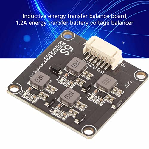 Módulo Equilibrador Activo para Baterías de Litio, Equilibrador Activo para Celdas Ternarias y LiFePO4, Placa de Transferencia Inductiva de Energía 2,0 V–4,5 V, 1,2 A con Cable de Cobre de 30 cm para Paquete de Baterías (5S) miniatura 7