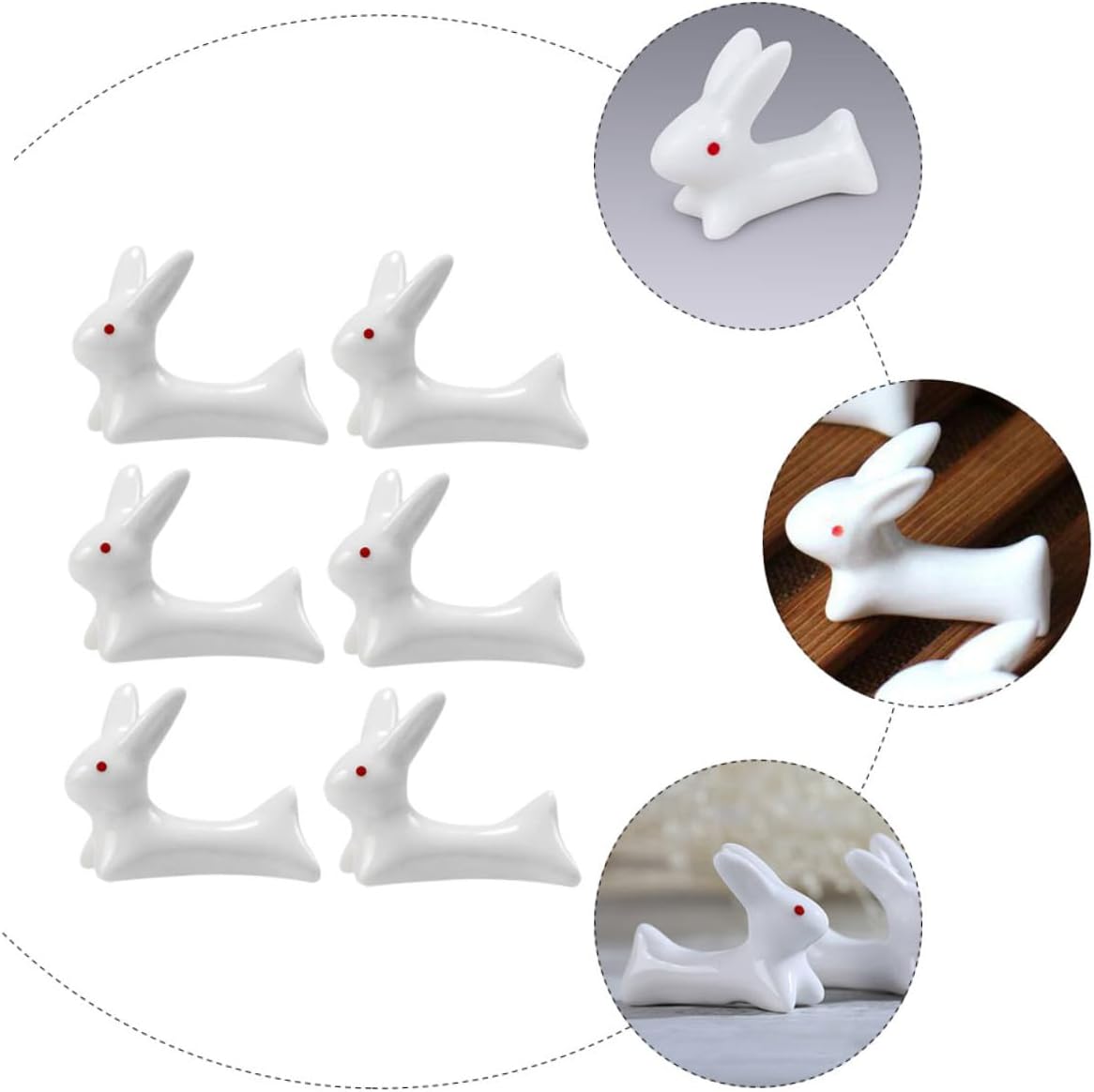 Unique Tableware Supplies 10pcs Ceramic Chopsticks Holder Rest Pen Holder for Chopped Stick Rest