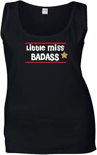 Little Miss Badass Ladies Funny T Shirt and Top Sizes S-2XL
