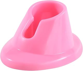 Pink Soft Rubber Nail Polish Bottle Holder and Stand - Manicure Display Tools for Nail Organizer and Art Supplies