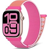 ⭐【Premier Choix pour le Sport】Ce watch apple bracelet de montre est très léger, seulement environ 15 grammes. Vous sentirez la facilité sur votre poignet au lieu d'être encombrant. Il est extrêmement respirant, résistant à la transpiration et sèche rapidement.