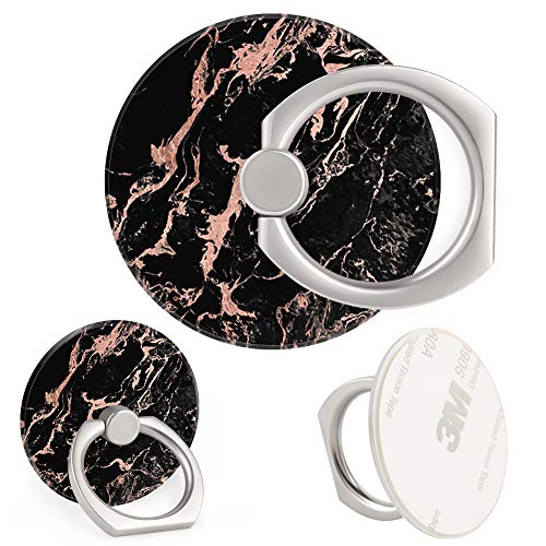 4-Pack Phone Ring Holder 360 Rotation Finger Stand Grip Kickstand For Smartphones And Tablets (Pink Marble) #TOP1